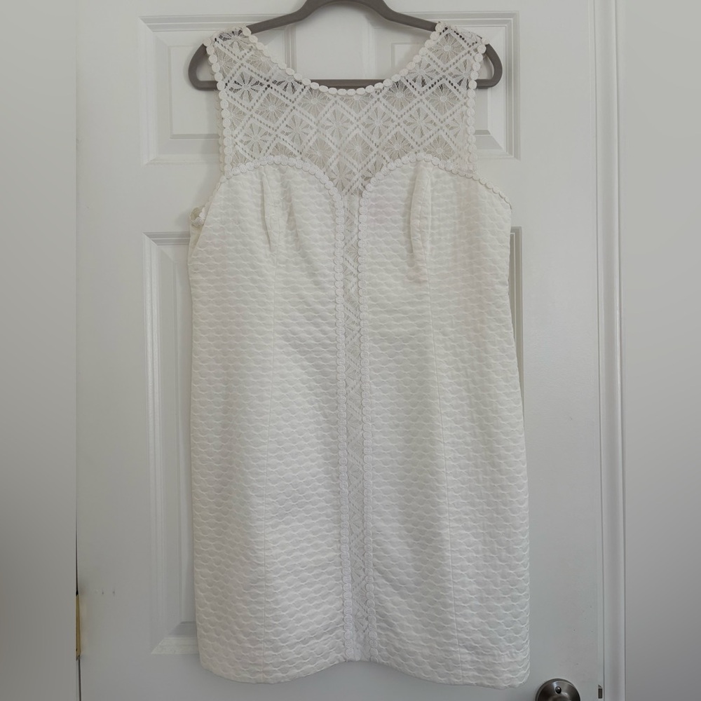 Lilly Pulitzer White Textured Mini Dress